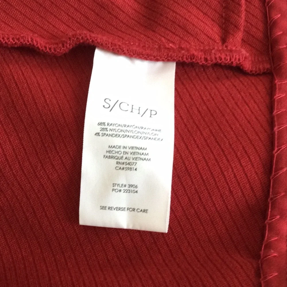 Red/Rust Button-Up Blazer - Picture 9 of 9